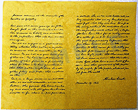 Parchment - Gettysburg Address